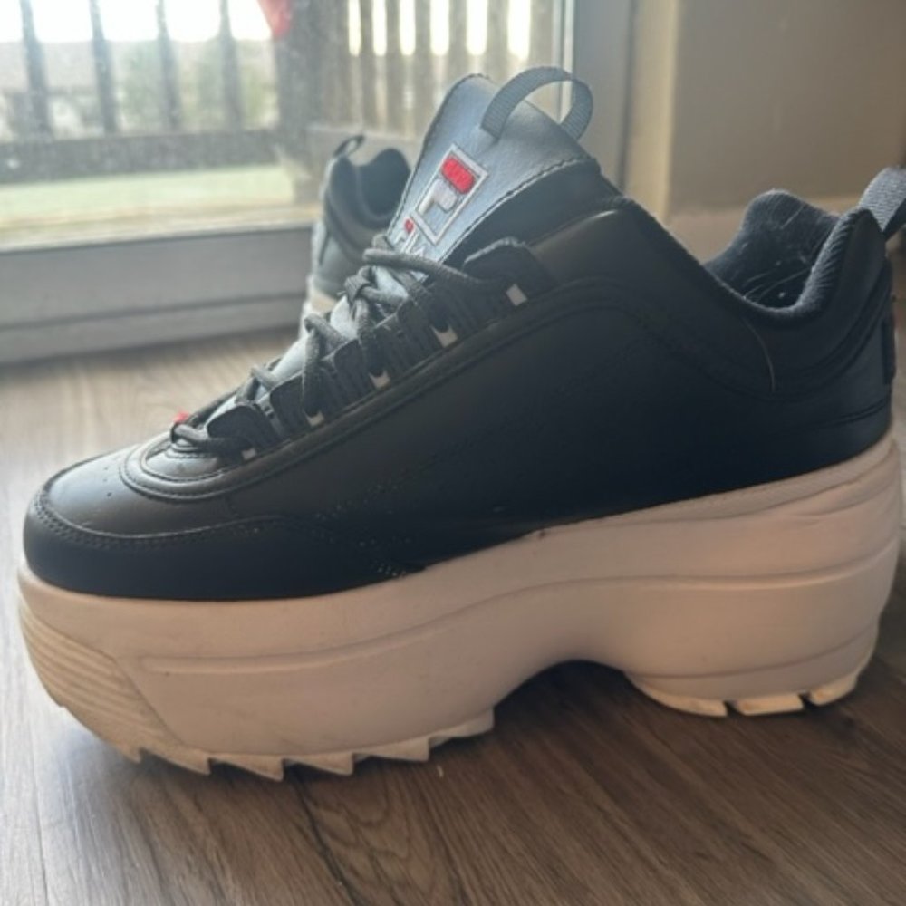 Chunky Black & White Fila's